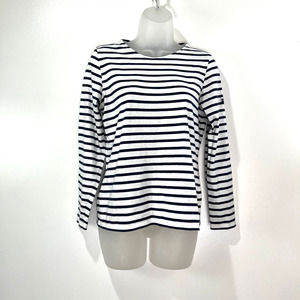 Saint James L'Atelier Ecru-Marine Minquiers Modern Breton Stripe
